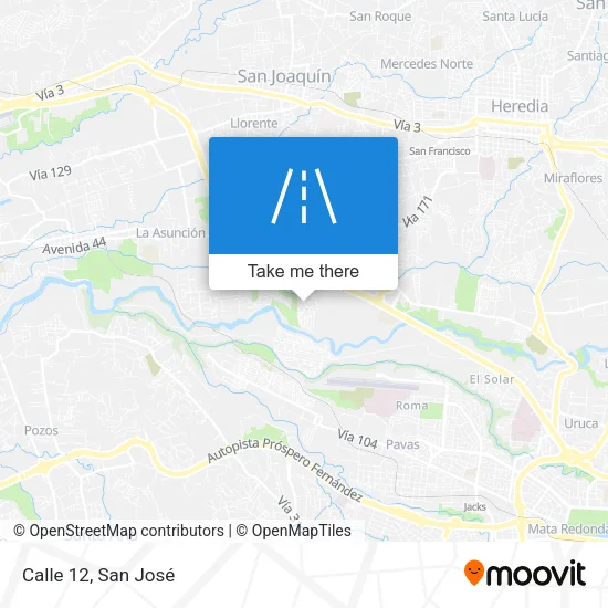 Calle 12 map