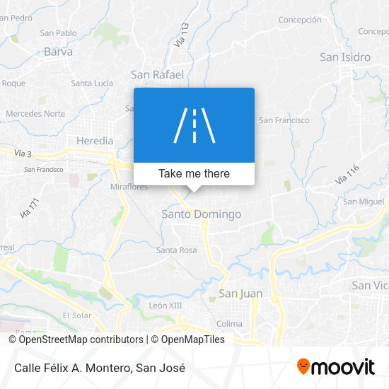 Calle Félix A. Montero map