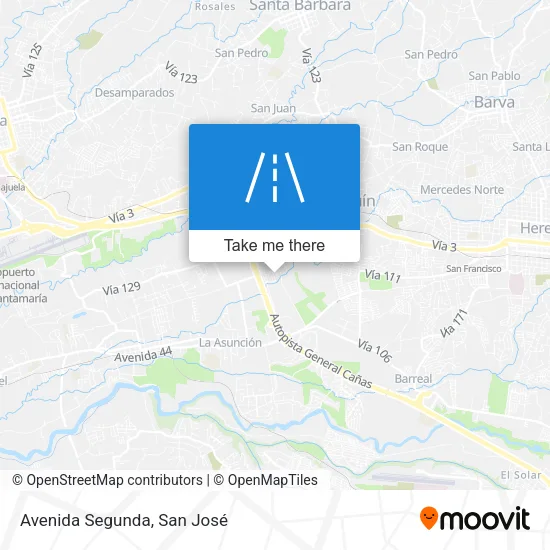 Avenida Segunda map
