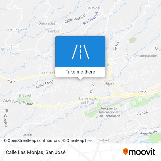 Calle Las Monjas map