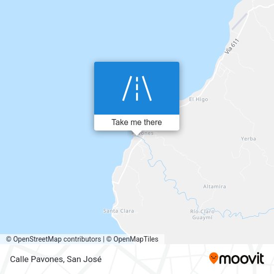 Mapa de Calle Pavones