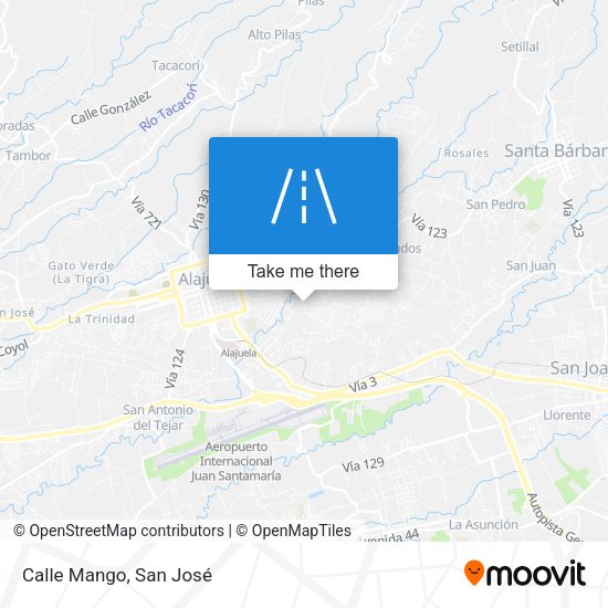 Calle Mango map