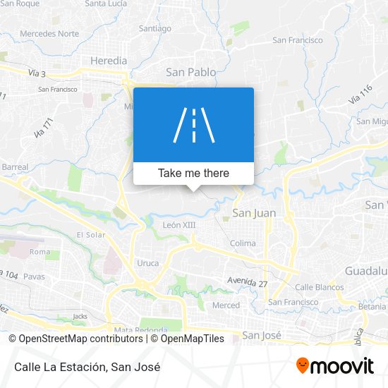 Calle La Estación map