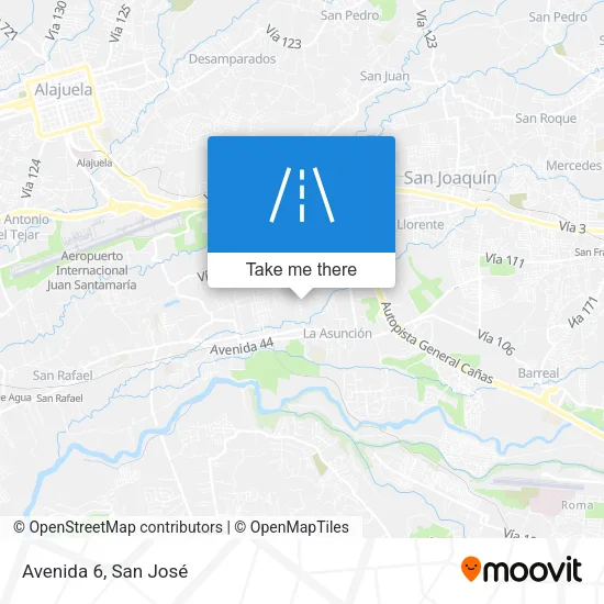 Avenida 6 map