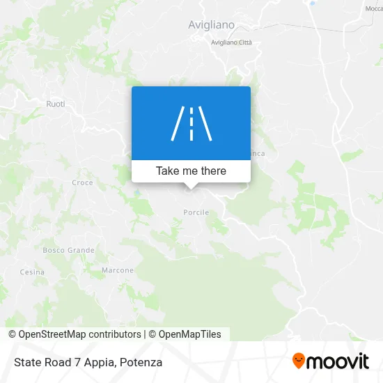 State Road 7 Appia map