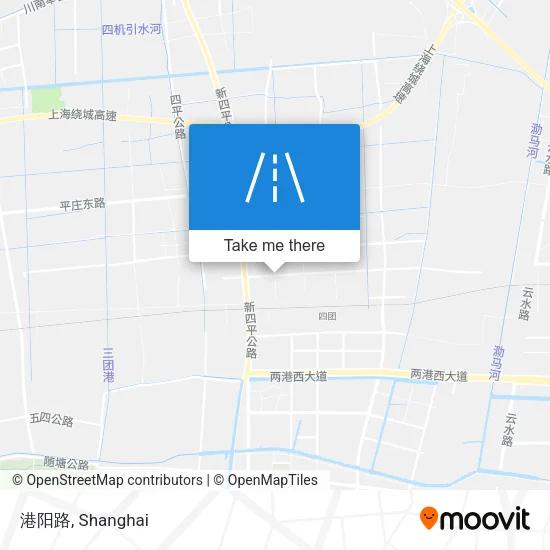 港阳路 map