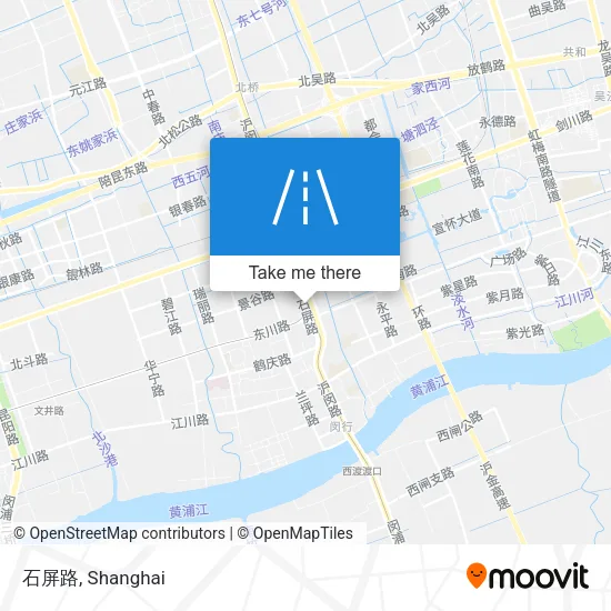 石屏路 map