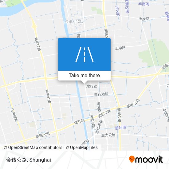 金钱公路 map