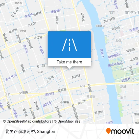 北吴路俞塘河桥 map