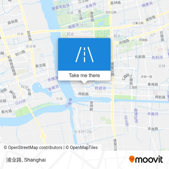 浦业路 map