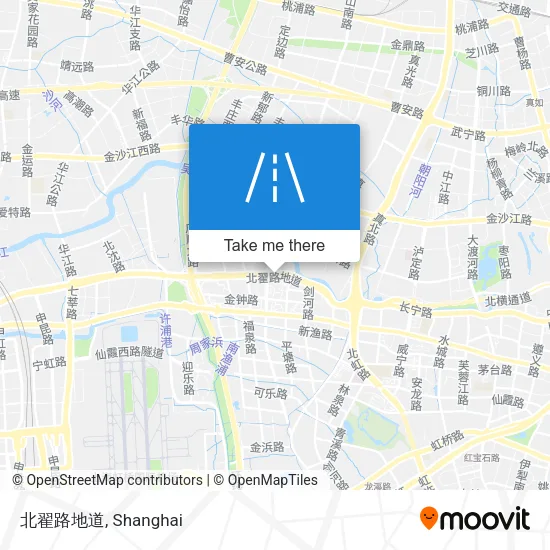 北翟路地道 map