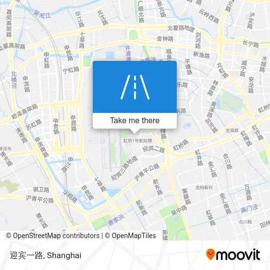 迎宾一路 map