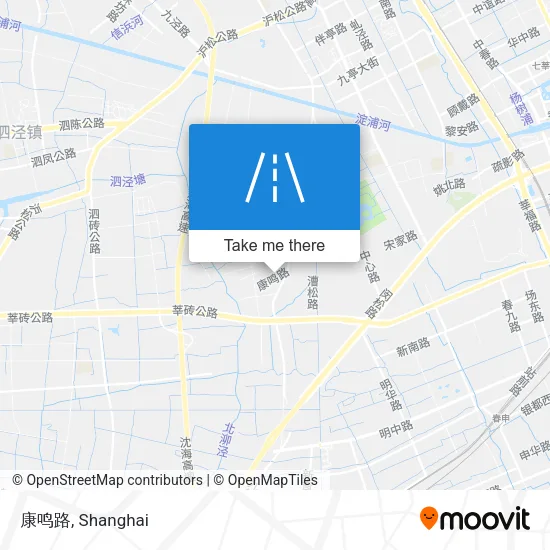 康鸣路 map