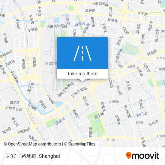 迎宾三路地道 map