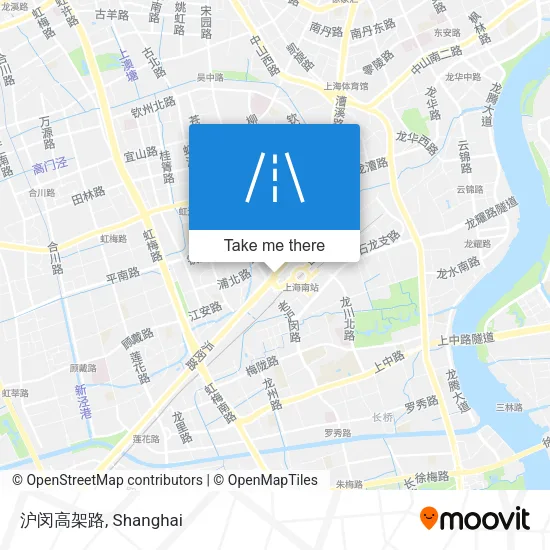 沪闵高架路 map
