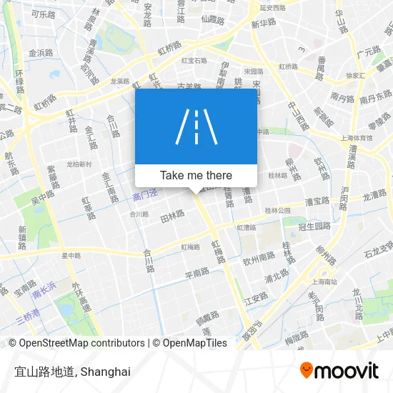 宜山路地道 map
