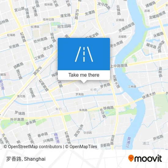 罗香路 map