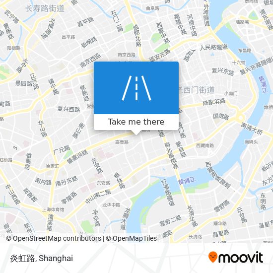 炎虹路 map