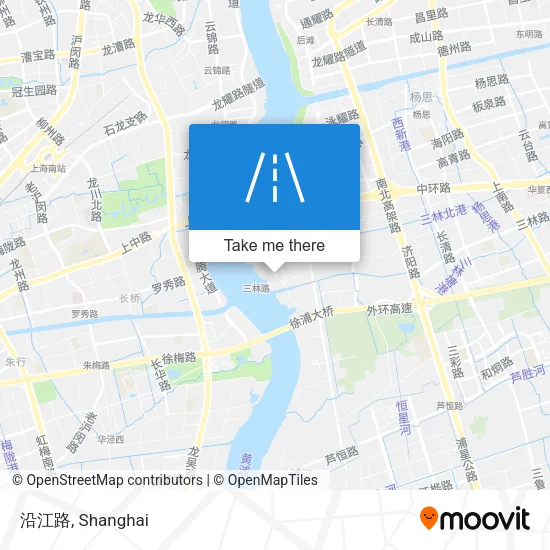 沿江路 map