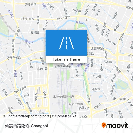 仙霞西路隧道 map