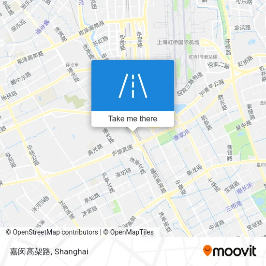 嘉闵高架路 map