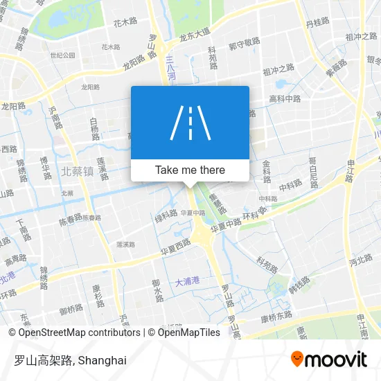 罗山高架路 map