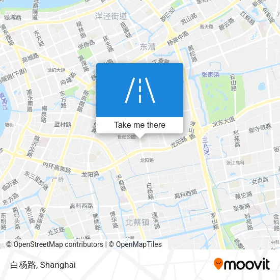 白杨路 map