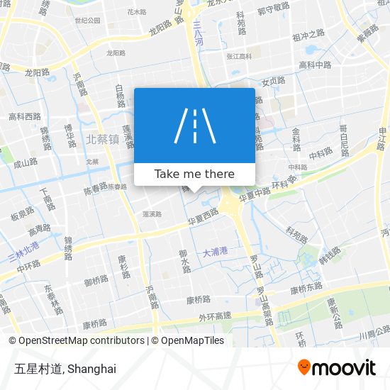 五星村道 map