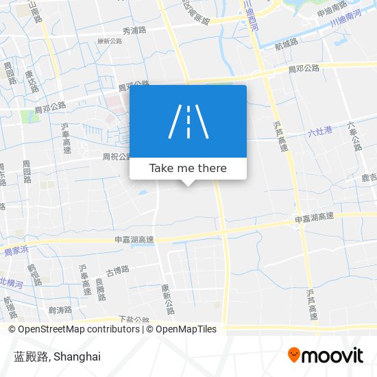 蓝殿路 map