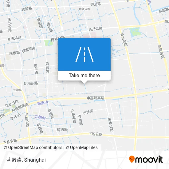 蓝殿路 map