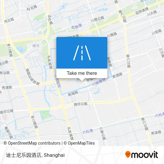 迪士尼乐园酒店 map