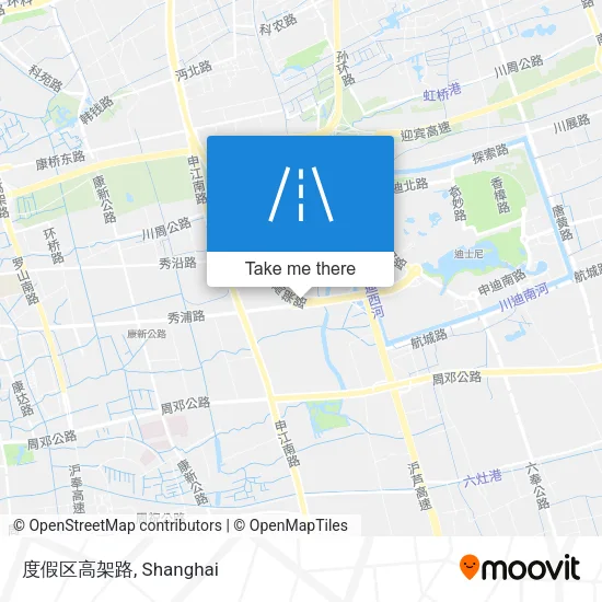 度假区高架路 map