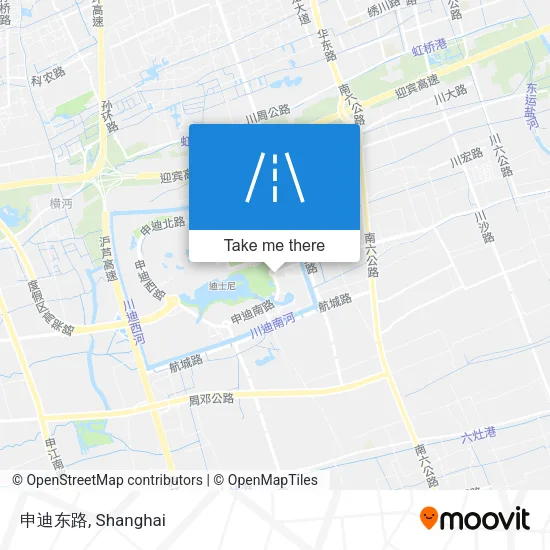 申迪东路 map