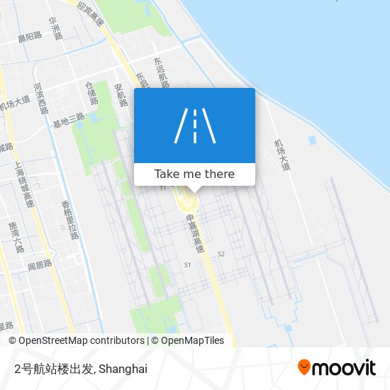 2号航站楼出发 map