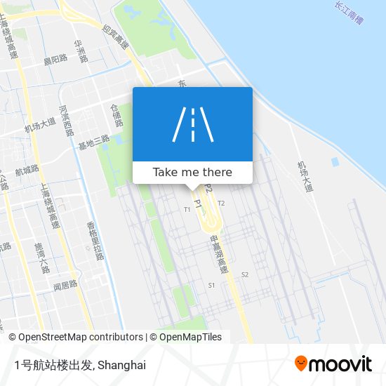 1号航站楼出发 map