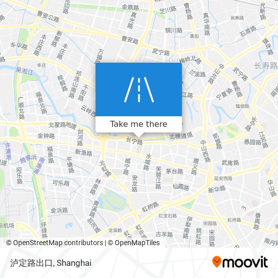 泸定路出口 map