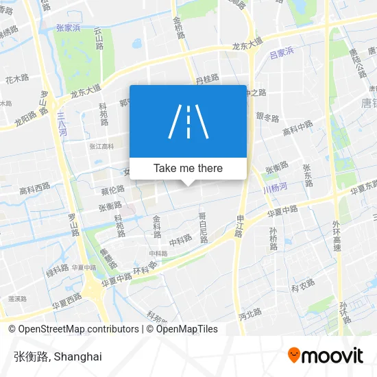 张衡路 map