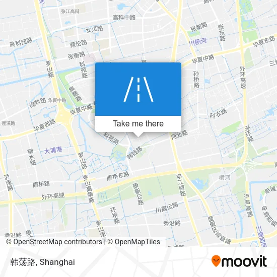 韩荡路 map