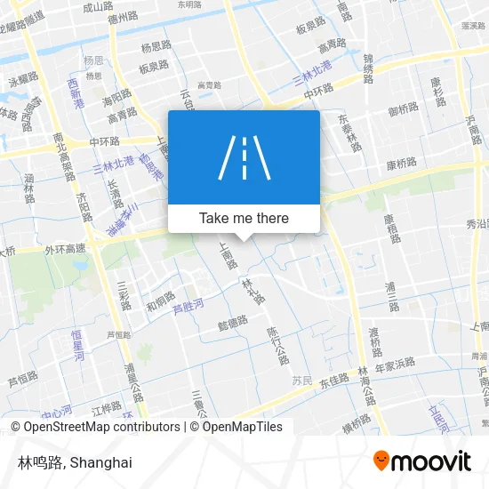 林鸣路 map