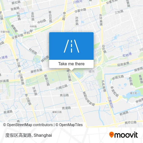 度假区高架路 map
