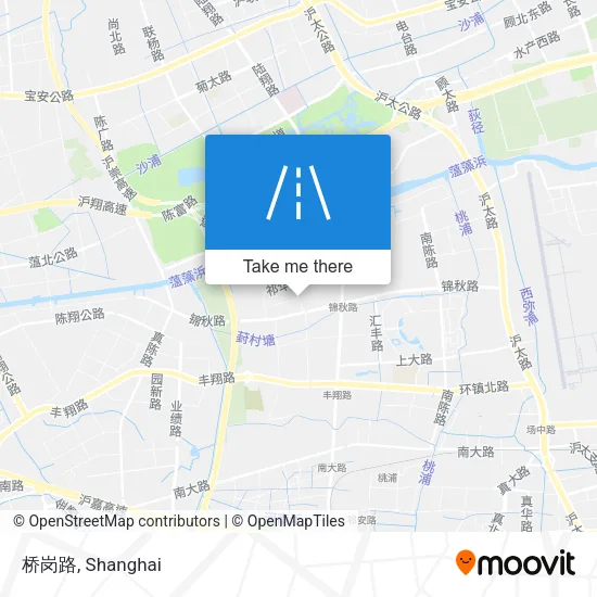 桥岗路 map
