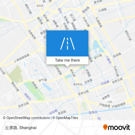 云屏路 map