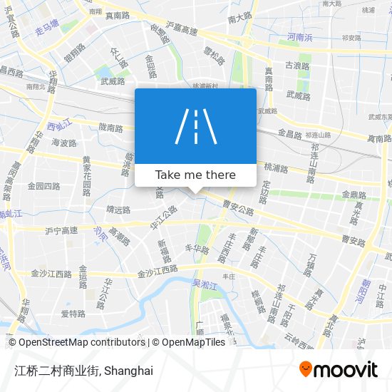 江桥二村商业街 map