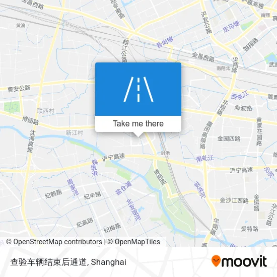 查验车辆结束后通道 map
