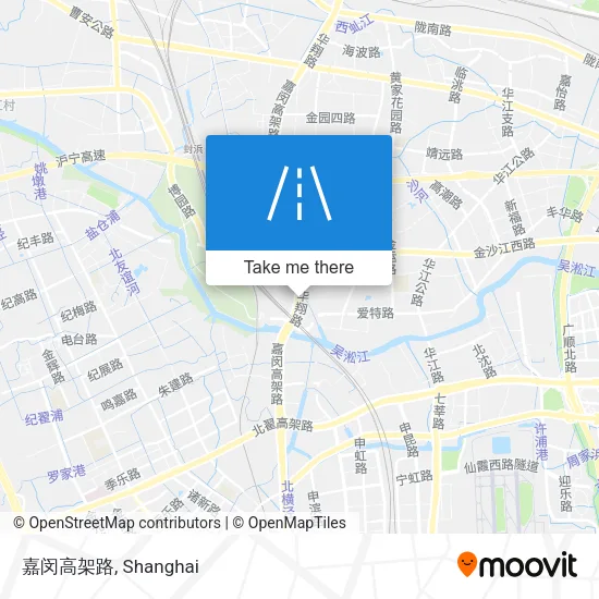嘉闵高架路 map