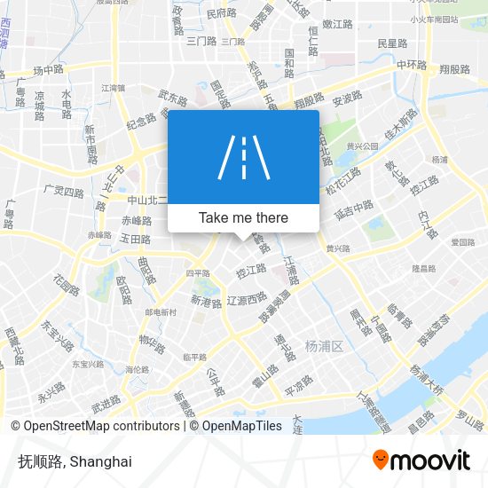 抚顺路 map
