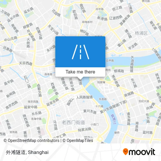 外滩隧道 map