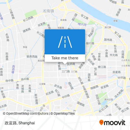 政蓝路 map