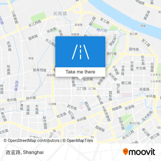 政蓝路 map