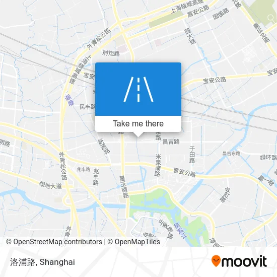 洛浦路 map